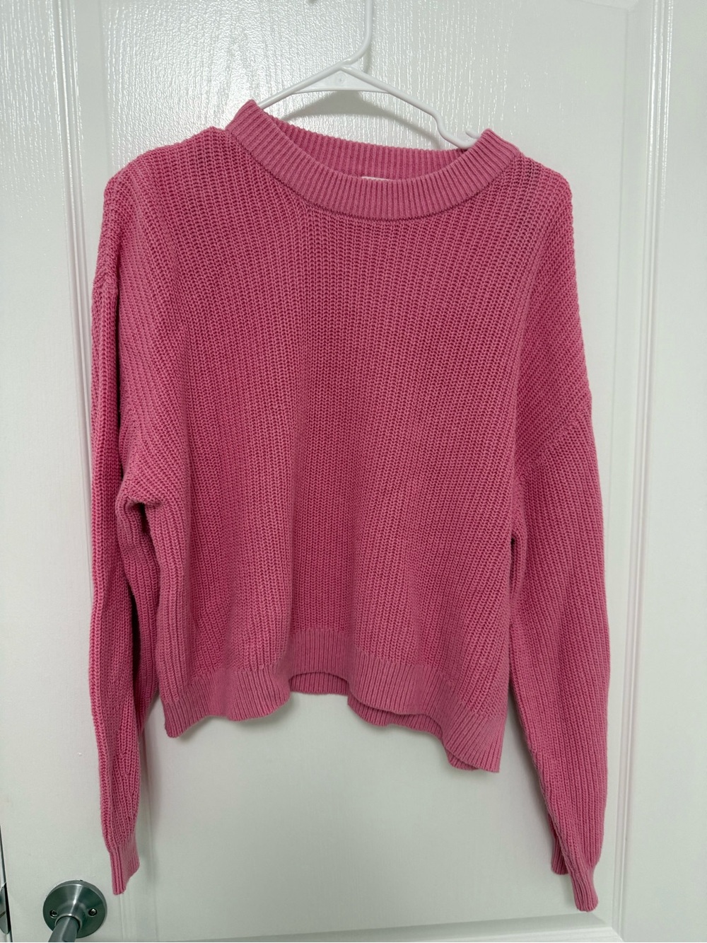 H&M Rose Pink Crewneck Knit Sweater